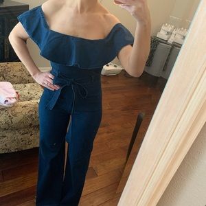 Off Shoulder Jean Jumper